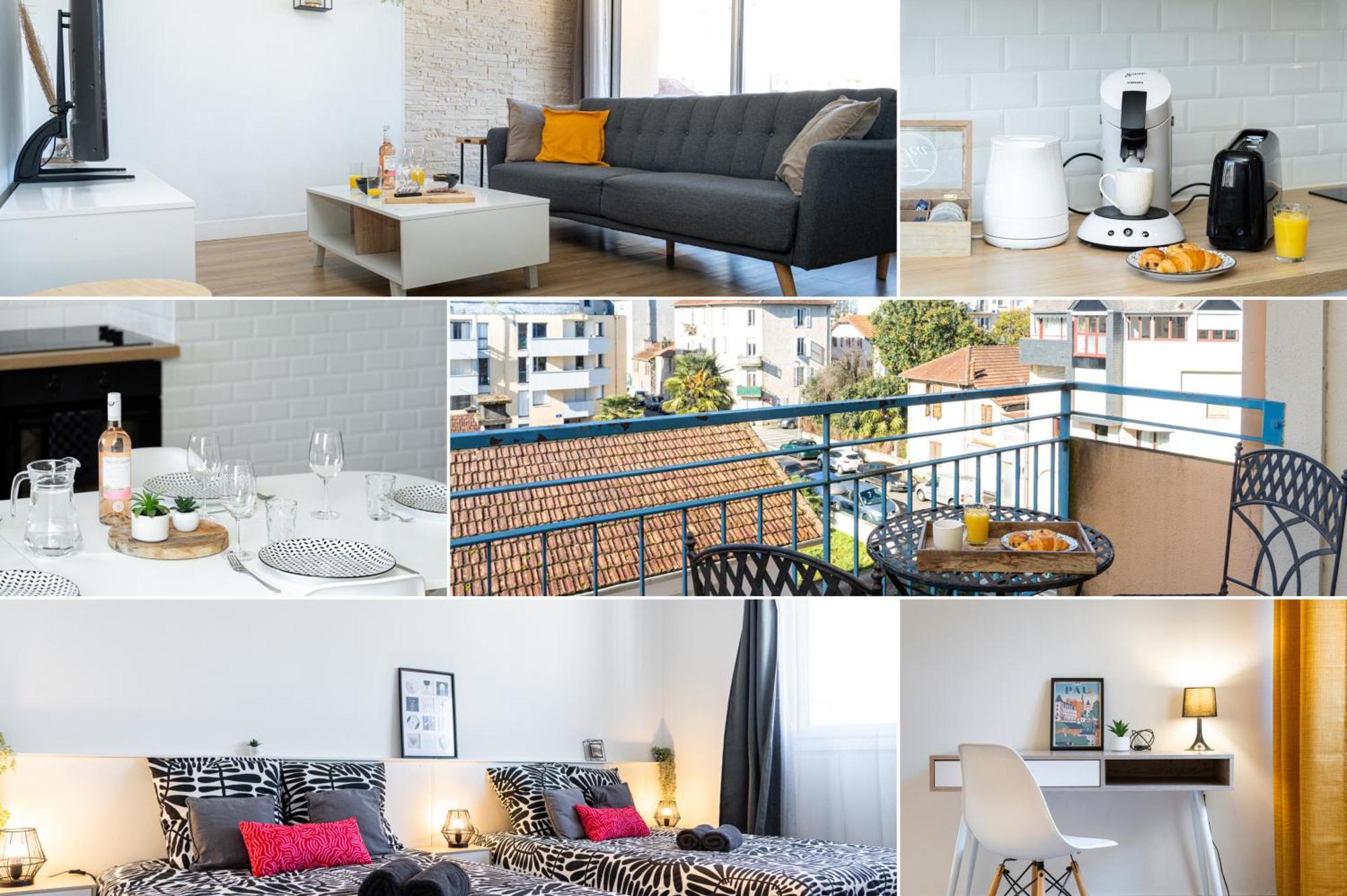 Apartment L'escapade Paloise, Balcon, Garage Prive